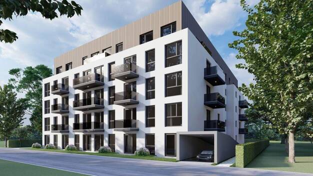 Wohnung zur Miete - Erstbezug 815 € 2 Zimmer 62,7 m² 1. Geschoss frei ab 15.12.2025 Ludwig-Thoma Straße Neuötting Neuötting 84524