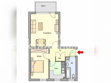 Wohnung zur Miete Tauschwohnung 499 € 2 Zimmer 53 m² 3. Geschoss Quickborn 25451