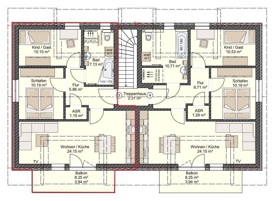 Wohnung zur Miete 945 € 3 Zimmer 63 m²<br/>Wohnfläche 1.<br/>Geschoss 01.10.2025<br/>Verfügbarkeit Andershof Stralsund 18439