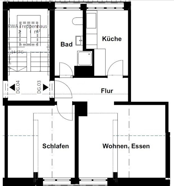 Wohnung zur Miete 688 € 2 Zimmer 45,2 m²<br/>Wohnfläche 12.02.2025<br/>Verfügbarkeit Großgartacher Str. 17 Böckingen - Haselter Heilbronn 74080