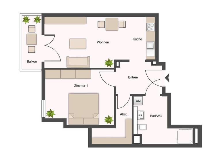 Wohnung zum Kauf 349.000 € 2 Zimmer 50 m² 2. Geschoss Stellingen Hamburg 22527