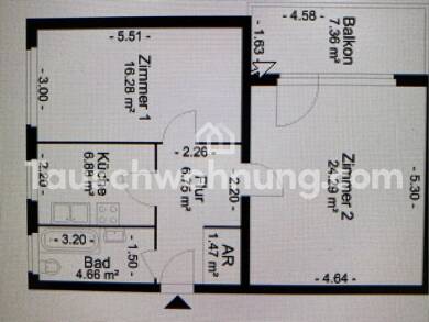 Wohnung zur Miete Tauschwohnung 325 € 2 Zimmer 65 m² 2. Geschoss Marienfelde Berlin 12279