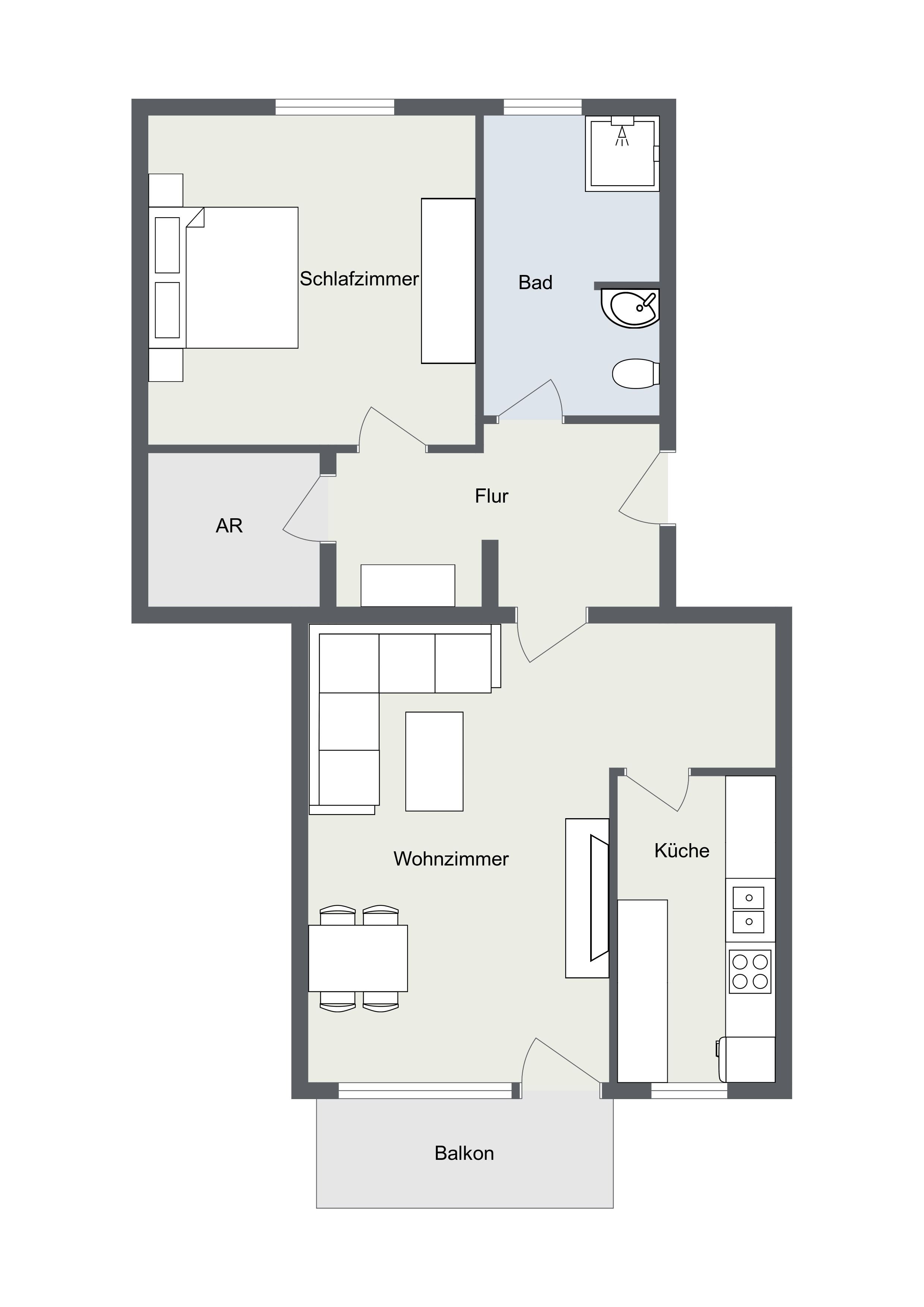 Wohnung zur Miete 990 € 2 Zimmer 70 m²<br/>Wohnfläche 2.<br/>Geschoss Schniegling Nürnberg 90427