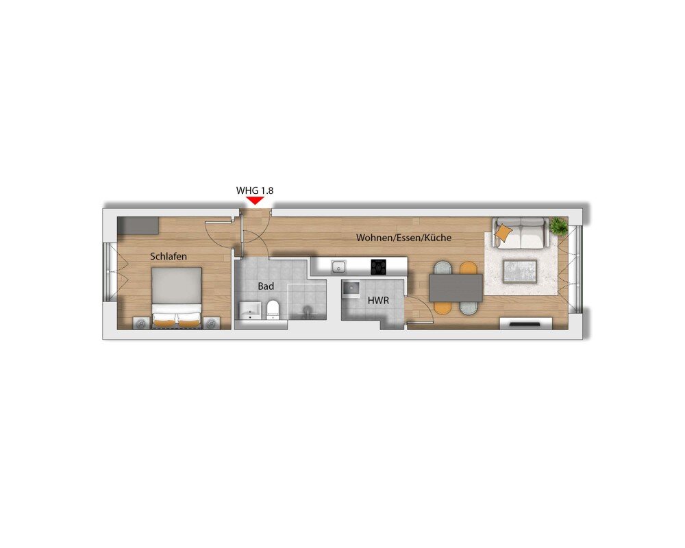 Wohnung zum Kauf 304.900 € 2 Zimmer 45 m²<br/>Wohnfläche 3.<br/>Geschoss Großkölnstr. 53-55 Markt Aachen 52062