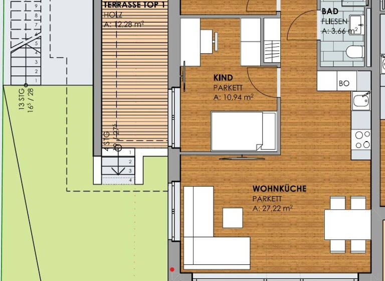 Wohnung zum Kauf 595.000 € 3 Zimmer 61,8 m² Waidring 6384