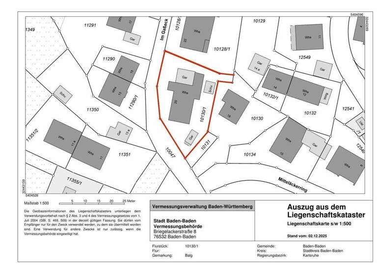 Mehrfamilienhaus zum Kauf 595.000 € 9 Zimmer 208 m² 648 m² Grundstück Balg Baden-Baden 76532