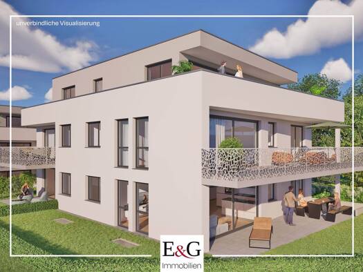 Wohnung zum Kauf - Erstbezug provisionsfrei 372.000 € 2 Zimmer 58,7 m² EG Tamm 71732