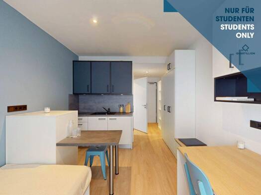 Studio zur Miete - Erstbezug 445 € 1 Zimmer 17 m² 5. Geschoss frei ab sofort Im Rad 15 Wiesbaden 65197