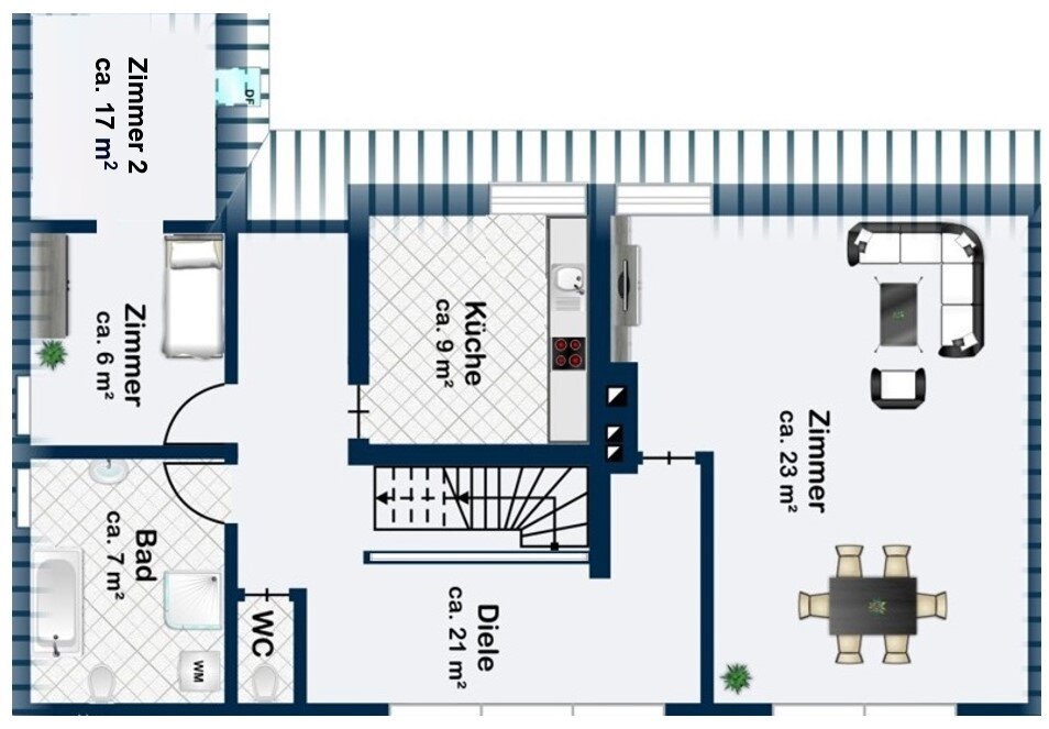 Wohnung zur Miete 780 € 3 Zimmer 84 m²<br/>Wohnfläche 2.<br/>Geschoss ab sofort<br/>Verfügbarkeit Altweilnau Weilrod 61276