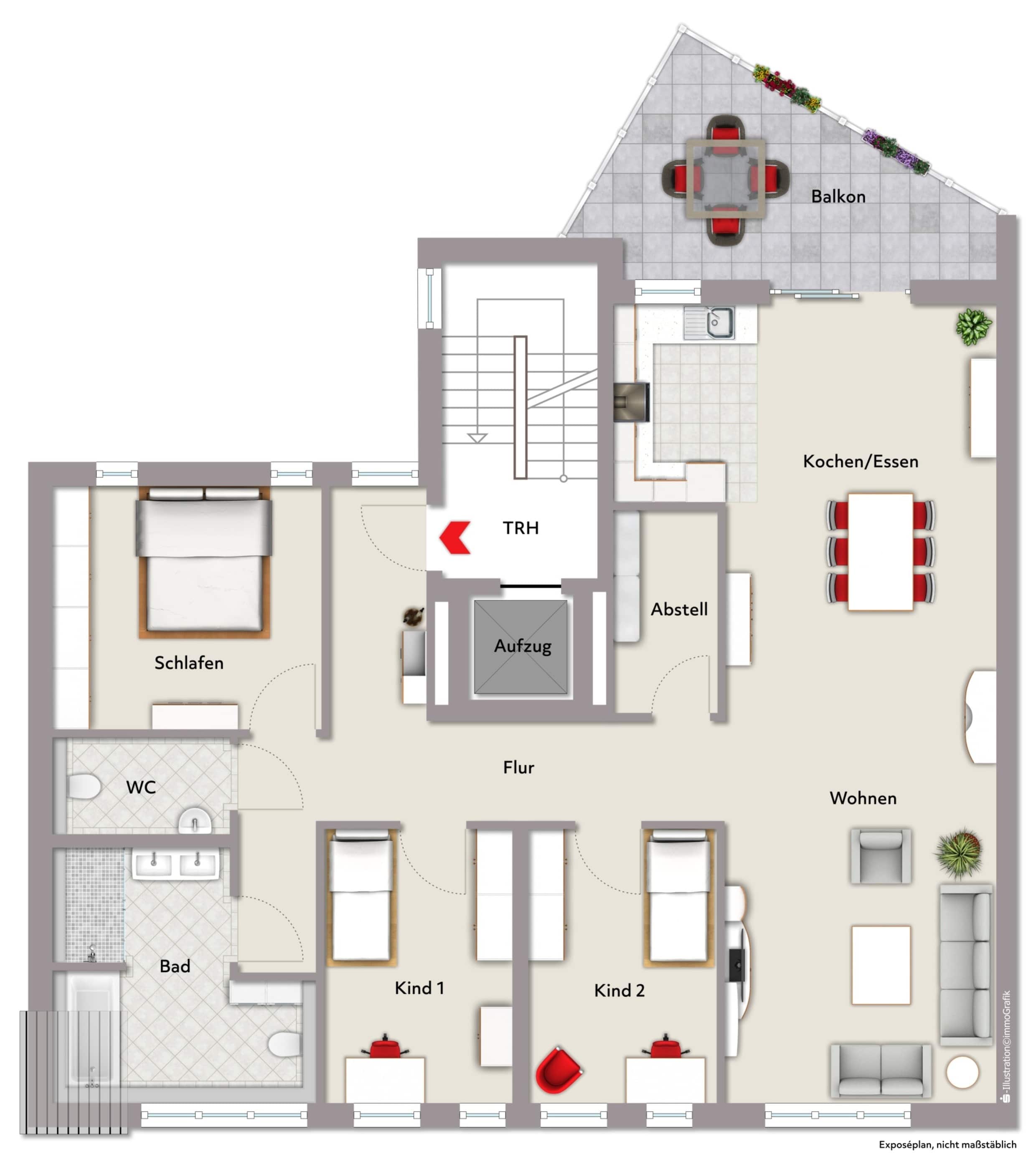 Wohnung zum Kauf provisionsfrei 699.000 € 4 Zimmer 141 m²<br/>Wohnfläche 4.<br/>Geschoss Unterstadt / Galgenberg Böblingen 71034