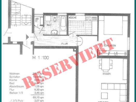 Wohnung zum Kauf 275.000 € 2 Zimmer 67 m² Königsbau Konstanz 78464