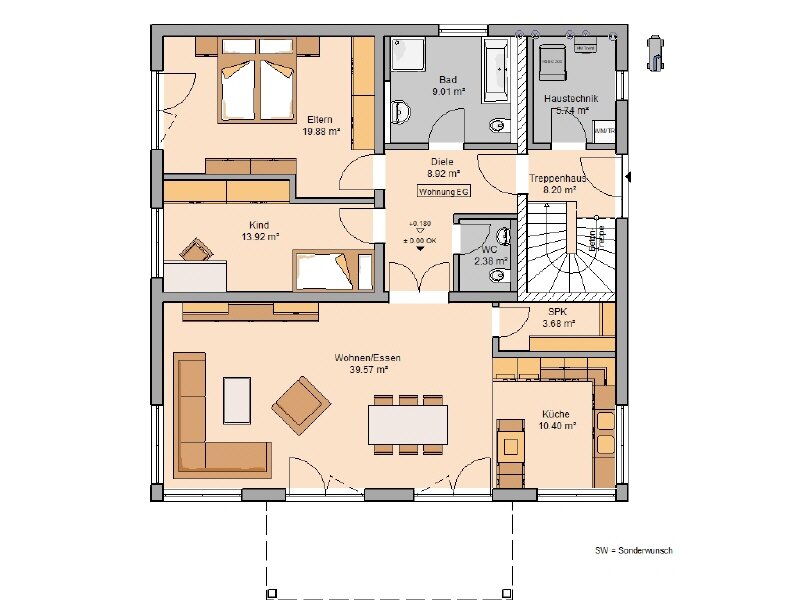 Mehrfamilienhaus zum Kauf provisionsfrei 829.900 € 6 Zimmer 222 m²<br/>Wohnfläche 693 m²<br/>Grundstück Klein Ottersleben Magdeburg 39116