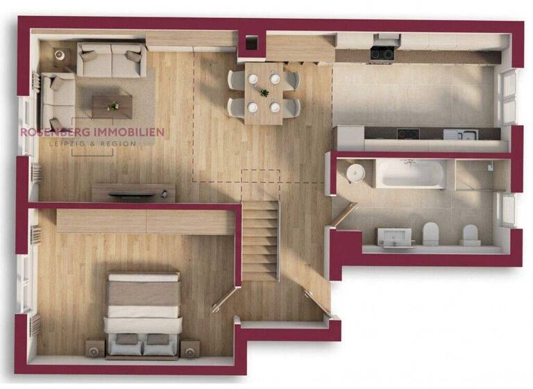 Wohnung zum Kauf 129.900 € 2 Zimmer 57 m² EG Faradaystraße 17 WE09 Möckern Leipzig / Möckern 04159