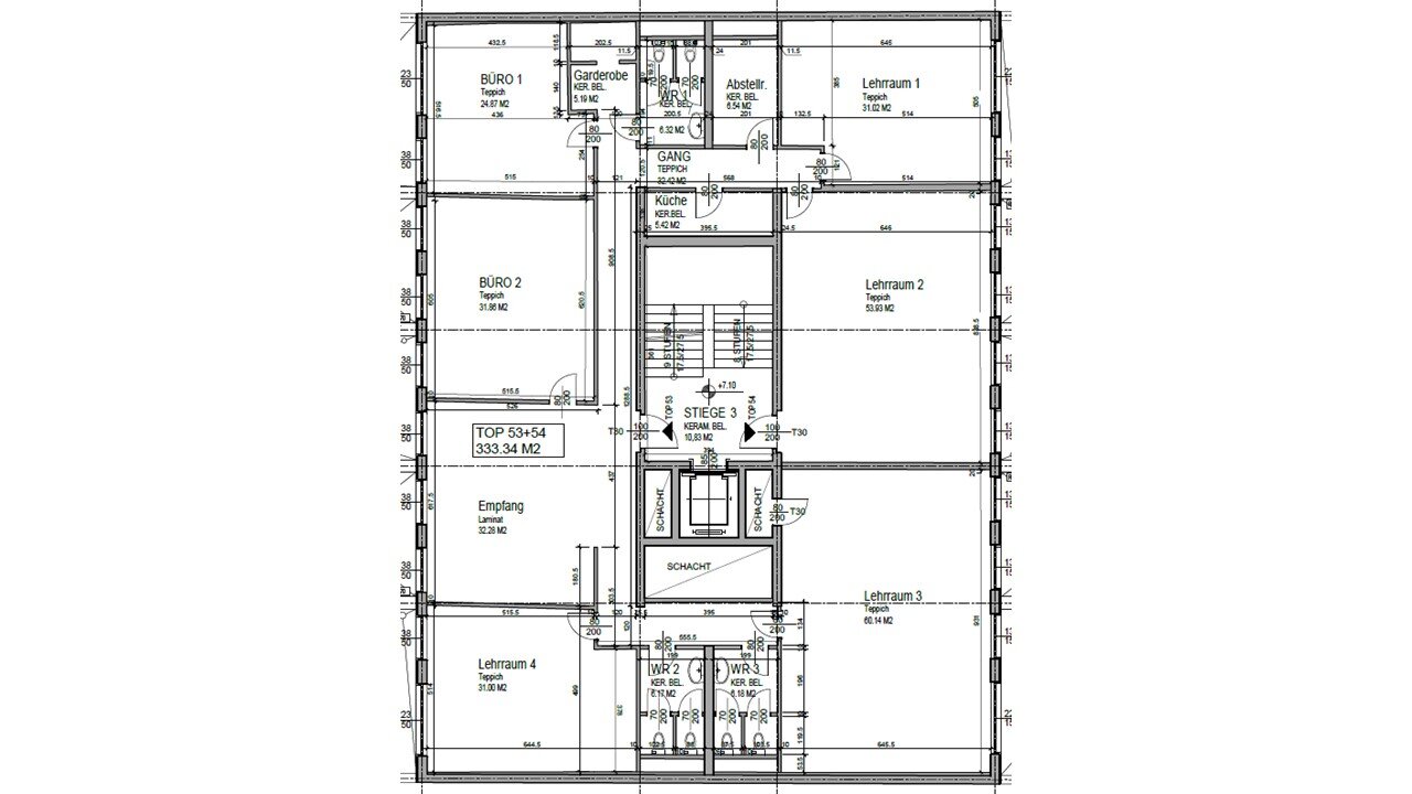 Bürofläche zur Miete 15,25 € 333,3 m²<br/>Bürofläche Wien 1060