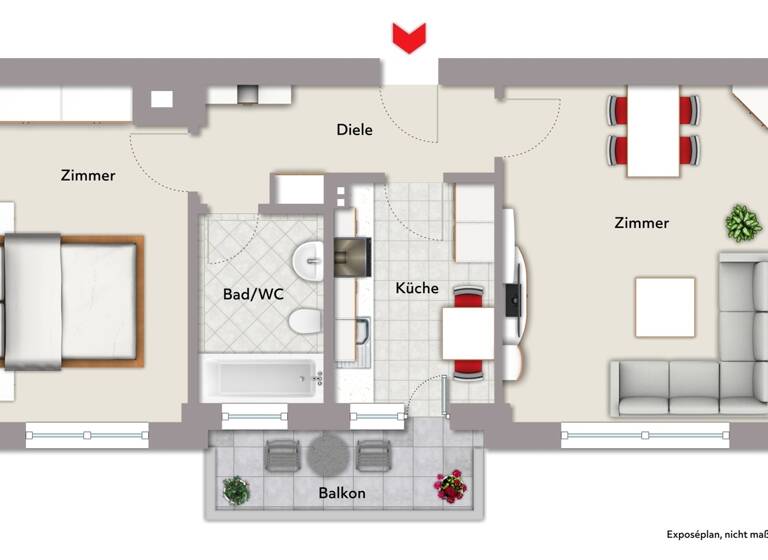 Wohnung zum Kauf 189.000 € 2 Zimmer 51,2 m² 2. Geschoss Durlach Karlsruhe / Durlach 76227