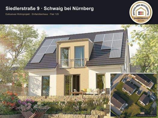 Einfamilienhaus zum Kauf provisionsfrei 704.547 € 6 Zimmer 145 m² 314 m² Grundstück frei ab sofort Siedlerstraße 9 Schwaig Schwaig bei Nürnberg 90571