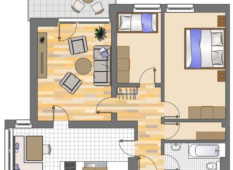 Wohnung zur Miete 531 € 3 Zimmer 66 m² 5. Geschoss Severingstraße 34 Scharnhorst Dortmund 44328
