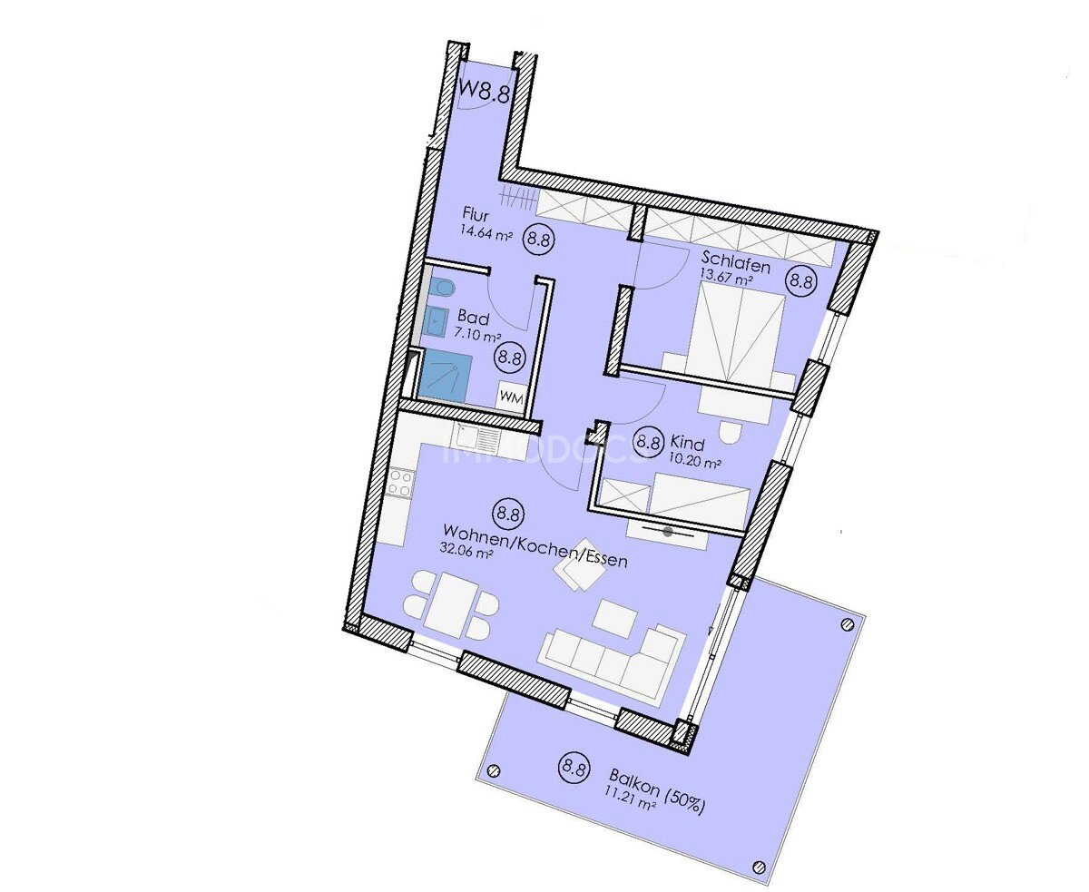 Wohnung zur Miete 1.350 € 3 Zimmer 88,9 m²<br/>Wohnfläche Heiligkreuz / Neuhausen / Oberwang Kempten 87439