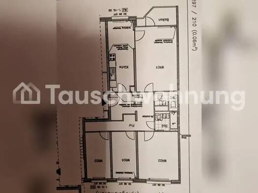 Wohnung zur Miete Tauschwohnung 625 € 4 Zimmer 95 m² 6. Geschoss Tegel Berlin 13439