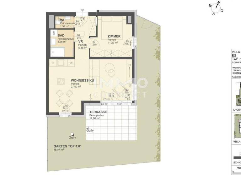 Wohnung zum Kauf - Erstbezug 330.000 € 2 Zimmer 50,1 m² Krems an der Donau 3500