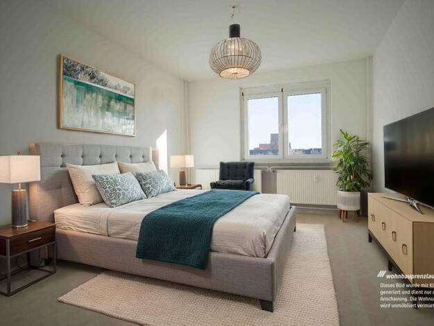 Wohnung zur Miete 425 € 2 Zimmer 53,2 m² 4. Geschoss frei ab sofort Marktberg 9 Prenzlau Prenzlau 17291