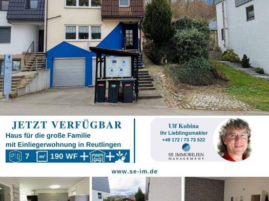 Reihenendhaus zum Kauf 549.000 € 7 Zimmer 190 m² 600 m² Grundstück Südstadt Reutlingen 72766