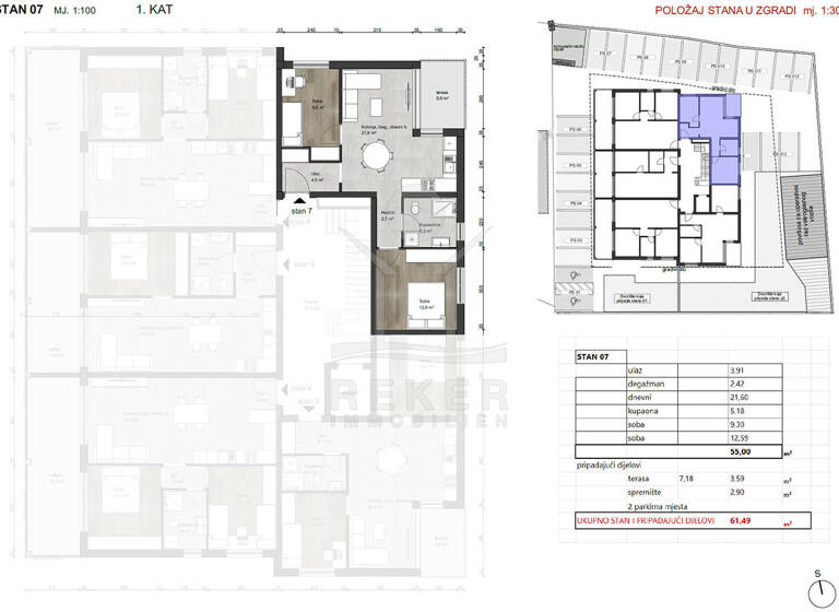 Wohnung zum Kauf - Erstbezug 234.000 € 3 Zimmer 62 m² 1. Geschoss Tar 52440