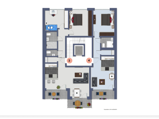 Wohnung zum Kauf - Erstbezug provisionsfrei 345.000 € 2 Zimmer 53 m² Wienburg Münster 48165