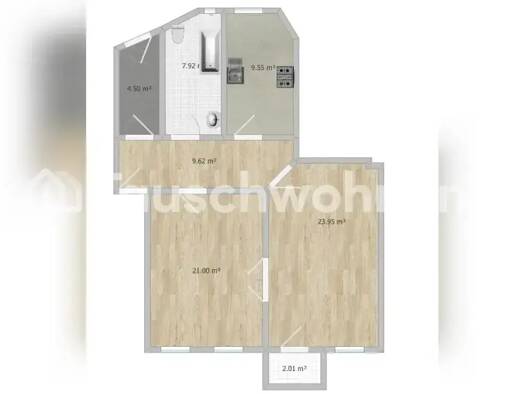 Wohnung zur Miete Tauschwohnung 620 € 2 Zimmer 76 m² 3. Geschoss Westend Berlin 14050