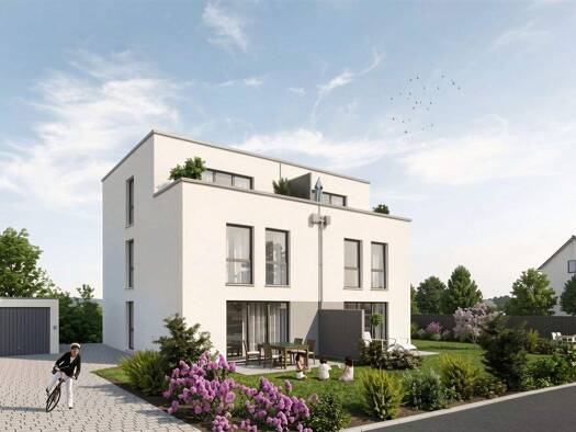 Doppelhaushälfte zum Kauf - Erstbezug provisionsfrei 654.000 € 4 Zimmer 144,3 m² 309,6 m² Grundstück Eutingen Pforzheim 75181