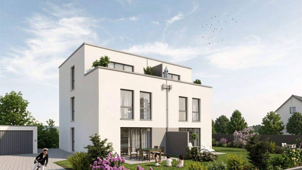 Doppelhaushälfte zum Kauf - Erstbezug provisionsfrei 654.000 € 4 Zimmer 144,3 m² 309,6 m² Grundstück Eutingen Pforzheim 75181