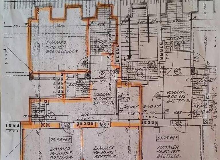 Wohnung zum Kauf 249.000 € 3 Zimmer 75 m² 4. Geschoss Baden 2500