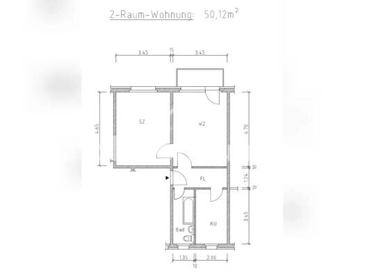Wohnung zur Miete Tauschwohnung 368 € 2 Zimmer 50 m² 3. Geschoss Hansaviertel Rostock 18059