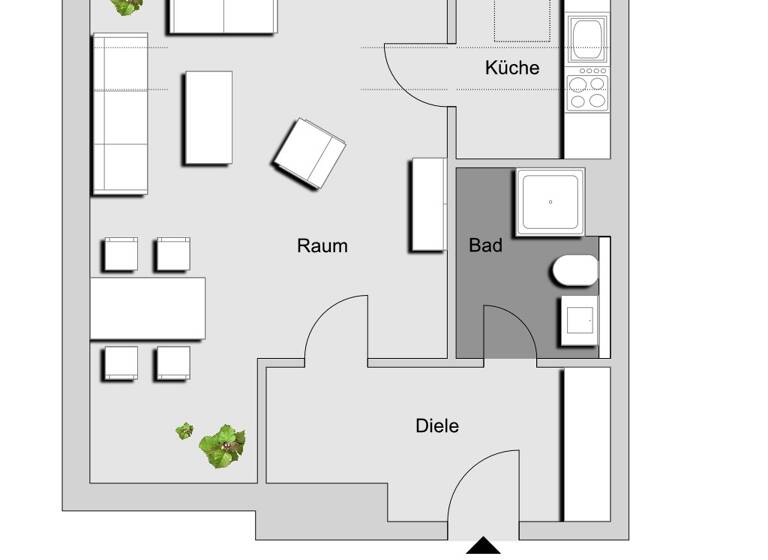 Studio zur Miete 622 € 1 Zimmer 41,3 m² frei ab sofort Alter Zollweg 172 a Rahlstedt Hamburg 22147