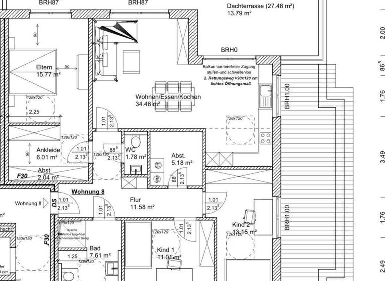 Wohnung zur Miete - Erstbezug 1.570 € 4 Zimmer 132 m² 2. Geschoss frei ab sofort Wissinger Mark 21 Bissendorf 49143