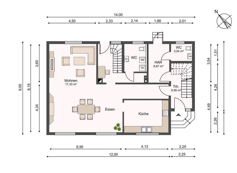 Mehrfamilienhaus zum Kauf 449.000 € 8 Zimmer 233 m² 1.052 m² Grundstück Bad Düben 04849