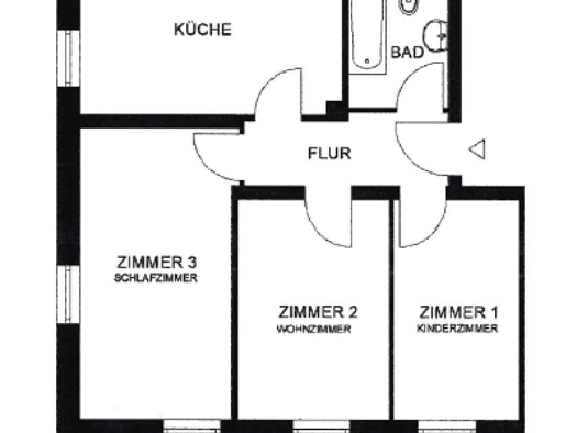 Wohnung zur Miete 555 € 3 Zimmer 65,2 m² frei ab 01.09.2026 Gibitzenhof Nürnberg  90461