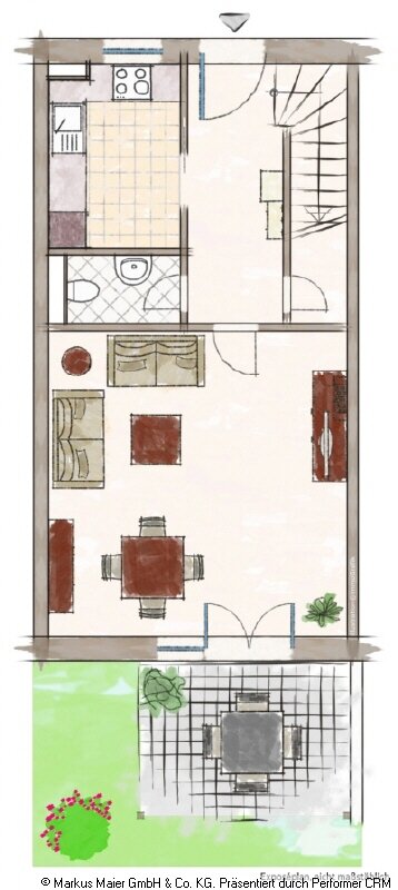 Maisonette zur Miete 1.295 € 3 Zimmer 89,4 m²<br/>Wohnfläche ab sofort<br/>Verfügbarkeit Haager Str. 54 Obertaufkirchen Obertaufkirchen 84419