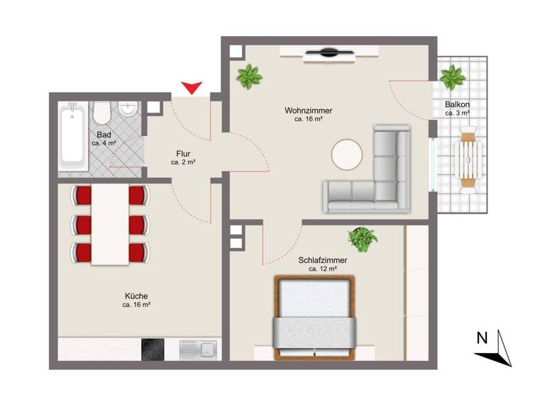 Wohnung zum Kauf 250.000 € 2 Zimmer 52,2 m² 2. Geschoss Miesbach 83714