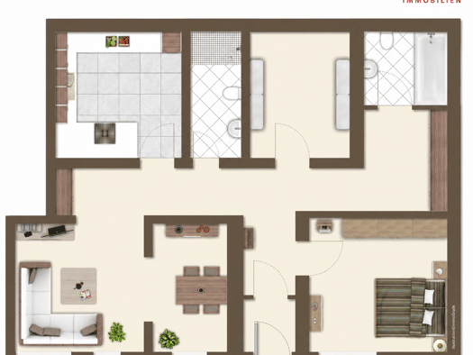 Wohnung zum Kauf 309.000 € 4 Zimmer 101 m² Bahnhofstraße 28 Lustadt 67363