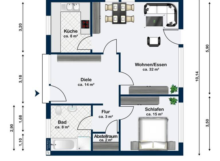 Einfamilienhaus zum Kauf 424.000 € 3 Zimmer 85 m² 593 m² Grundstück Buch Berlin - Pankow 13125