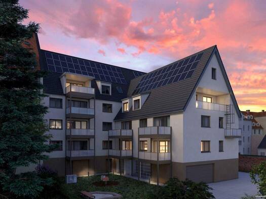 Wohnung zum Kauf - Neubau provisionsfrei 799.900 € 4 Zimmer 82 m² Dachgeschoss, 3. Geschoss frei ab sofort Pegnitzstr. 39 Innenstadt Fürth 90762