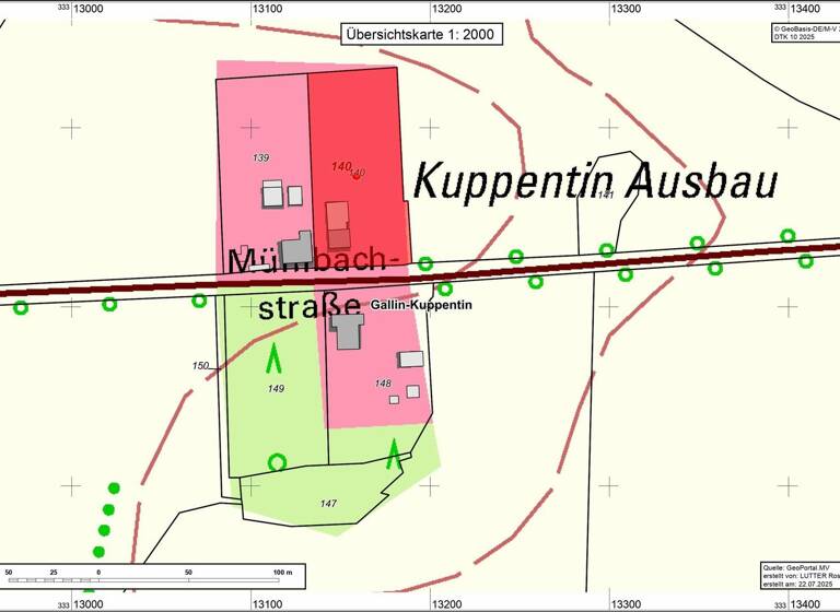 Grundstück zum Kauf 79.500 € 5.506 m² Grundstück Kuppentin Gallin-Kuppentin 19386