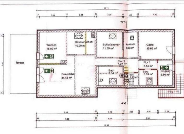Wohnung zum Kauf provisionsfrei 420.000 € 3,5 Zimmer 122 m² 1. Geschoss Schutterwald 77746