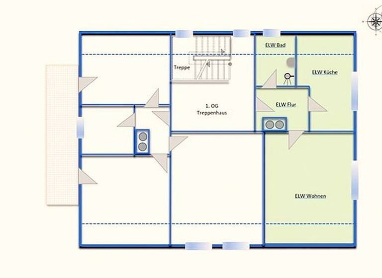 Wohnung zur Miete Wohnen auf Zeit 1.150 € 1,5 Zimmer 42 m²<br/>Wohnfläche ab sofort<br/>Verfügbarkeit Rutesheim Rutesheim 71277