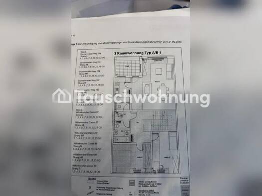 Wohnung zur Miete Tauschwohnung 450 € 3 Zimmer 87 m² 10. Geschoss Tegel Reinickendorf 13439
