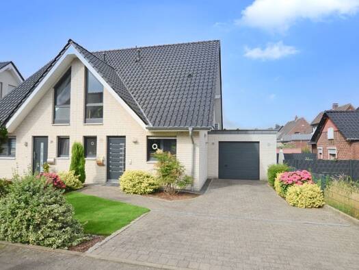 Doppelhaushälfte zum Kauf 449.000 € 4 Zimmer 125 m² 258 m² Grundstück Feldmark Wesel 46485
