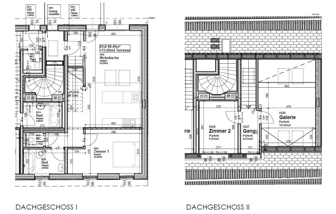 Maisonette zur Miete 1.312 € 3 Zimmer 87 m²<br/>Wohnfläche Mödling 2340