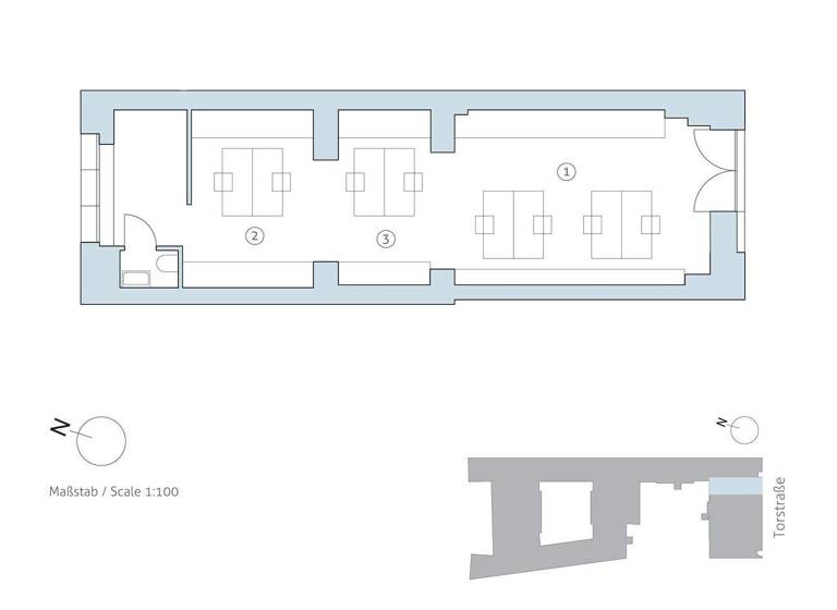 Verkaufsfläche zum Kauf provisionsfrei 360.000 € 2 Zimmer 47,2 m² Verkaufsfläche Torstraße 225 Mitte Berlin 10115
