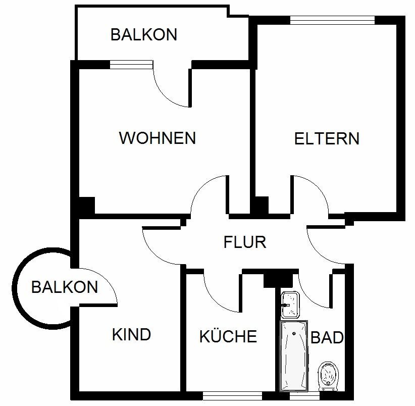 Wohnung zur Miete 389 € 3 Zimmer 56,8 m²<br/>Wohnfläche 1.<br/>Geschoss Buddestraße 12 Scholven Gelsenkirchen 45896